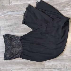 Eclipse Black Glitter Maxi Dress XS
